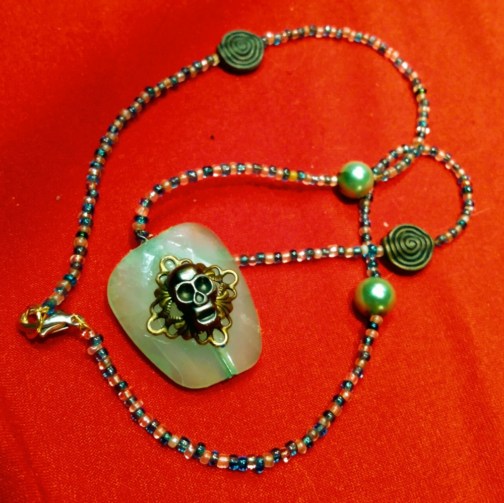 Layered Skull Necklace